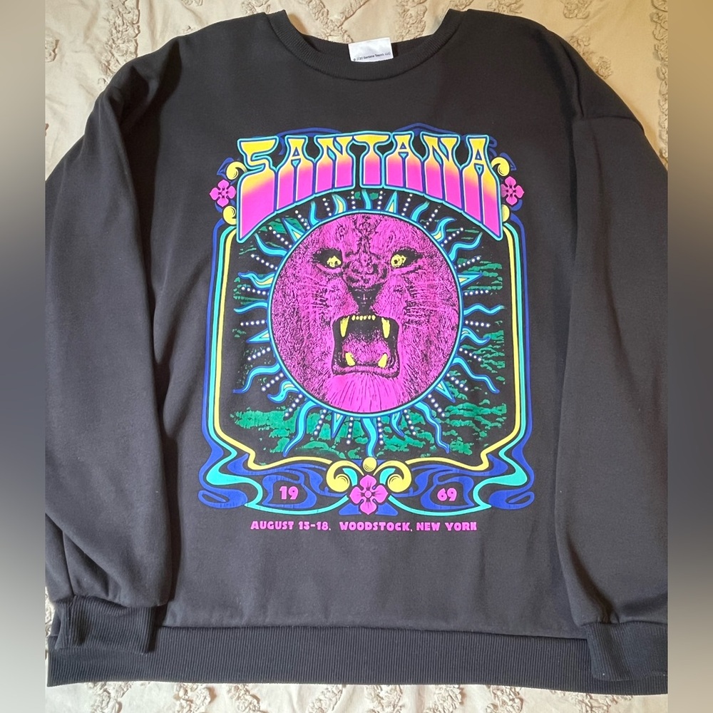 Carlos by Carlos Santana grey Sweater with Vibrant Graphic